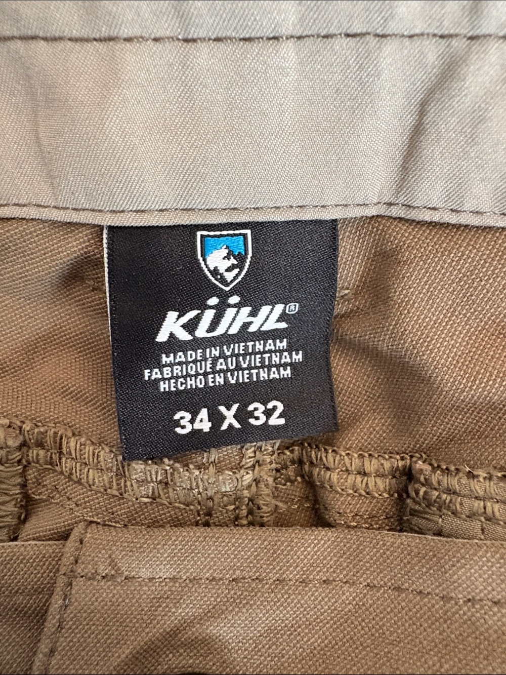 KUHL Kids Brown/Tan Stretch Cargo Jeans